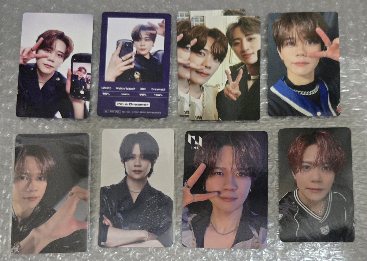 INI THE ORIGIN 交換  #INI交換
タワレコ HMV リミスト ラキドロ

【譲】
髙塚 後藤 尾崎 藤牧

【求】
ユニバ 楽天 尾崎 ＞＞＞ 同異種尾崎

13日オフラ関東会場での交換🙆🏻‍♀️
過去トレカ含みCD封入以外のセルカを求めています。
所持済のもの多いので、画像添付の上お声掛けをお願いいたします。