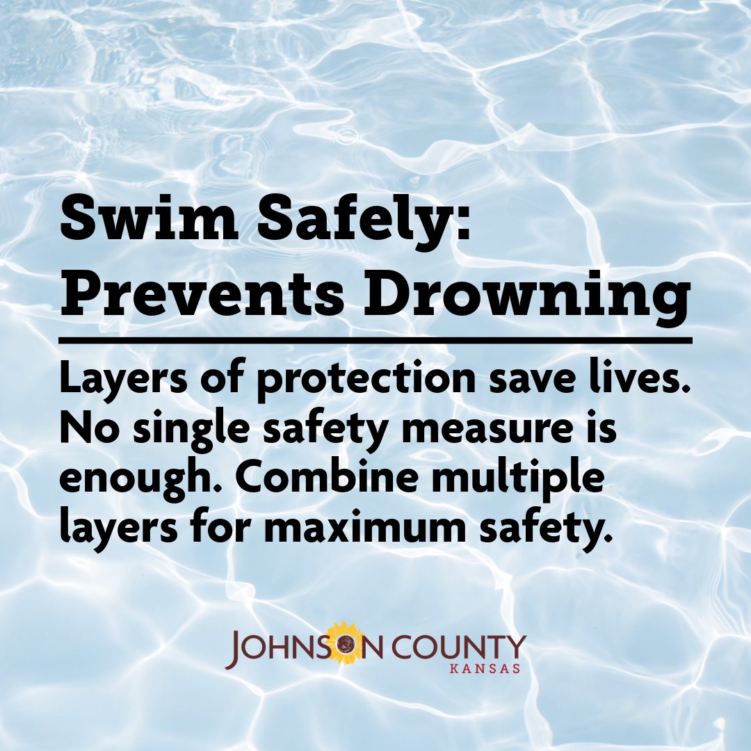 The heartbreaking reality is we've seen an uptick in drowning incidents across Johnson County. 

Each one is a tragedy, and it's a powerful reminder ➡️ safe swimming practices are non-negotiable for everyone, regardless of age or swimming ability.

<a href="/JOCOHealth/">JCDHE</a> 
<a href="/JoCoMedAct/">JoCo MED-ACT</a>