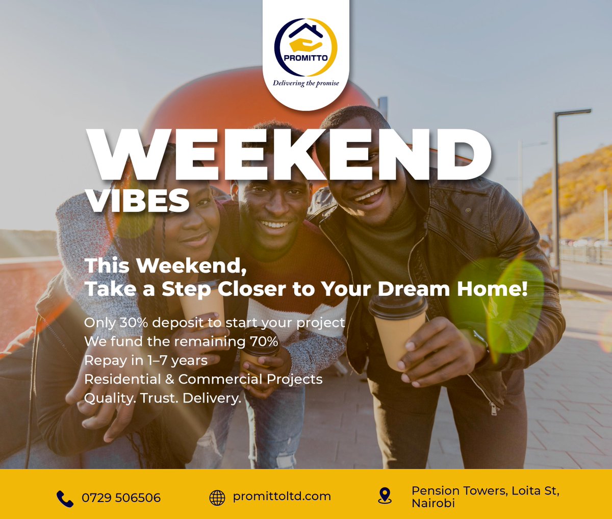 PromittoLtd's tweet image. Talk to us this weekend and get started and Let’s turn your weekend into a winning start!

call: 0729506506 or email: info@promittoltd.com