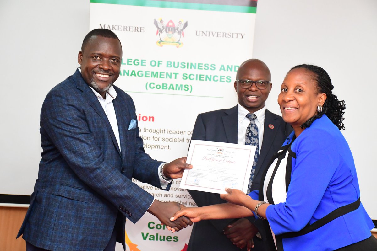 MakCoBAMS's tweet image. “Leadership is about service, humility & empowering others,” said the University secretary @Makerere Mr. Yusuf Kiranda at the close of the 5 day Strategic Leadership Training, urging participants to embrace accountability, listen deeply, and value every voice. @Y_Kiranda