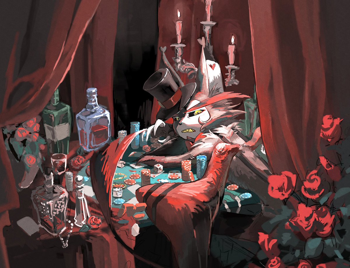 🌹
#husk  #HazbinHotelFanart