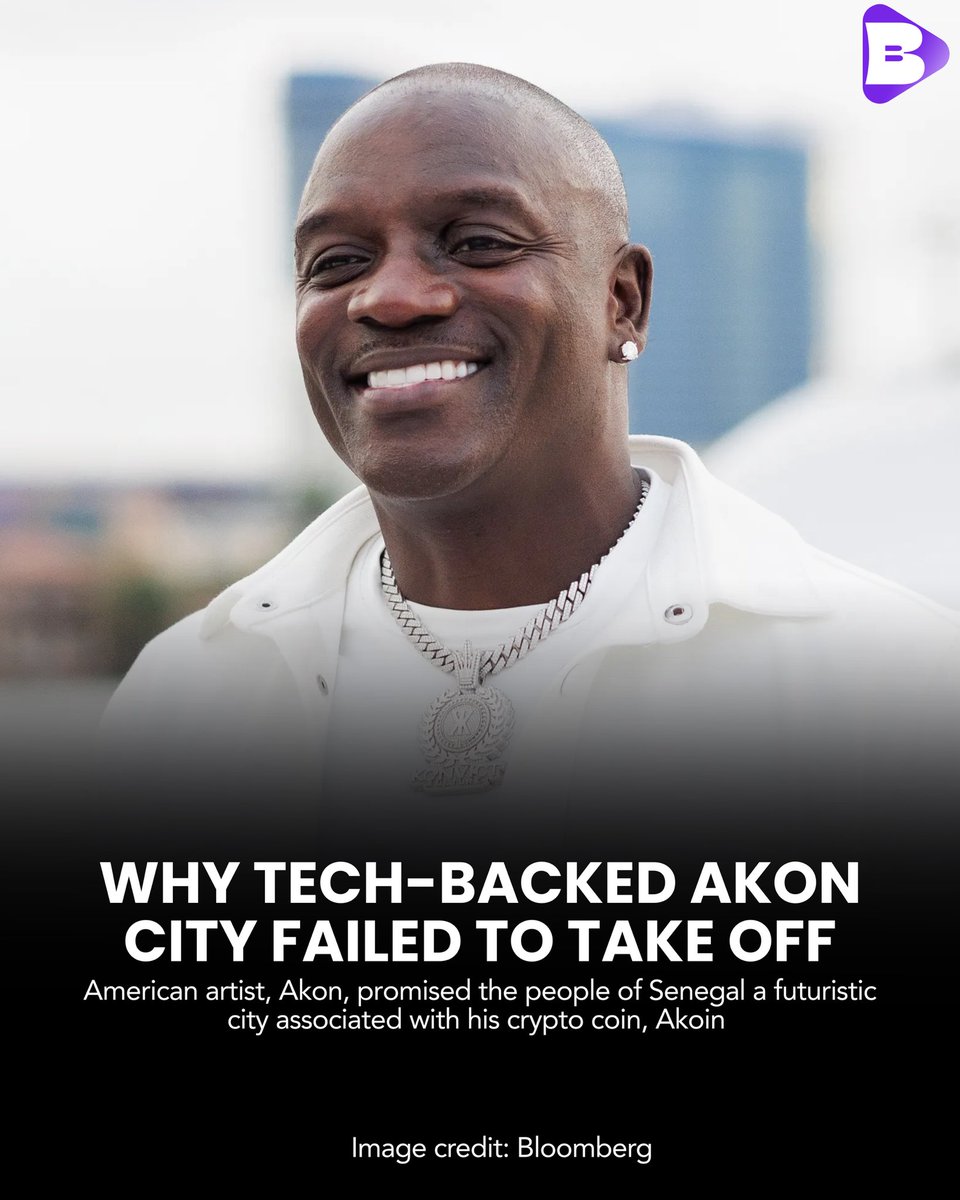 In 2018, Akon, the American artist who was raised in Senegal, announced a $6 billion futuristic city that critics likened to the fictional city of Wakanda. 

🌳The city was to be eco-friendly and built off Akoin, his cryptocurrency coin. 

🔻In 2022, Akon admitted that the Akoin