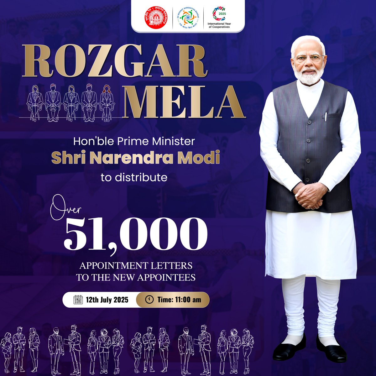 #RozgarMela sparks hope and growth, thanks to visionary leadership of <a href="/narendramodi/">Narendra Modi</a>.