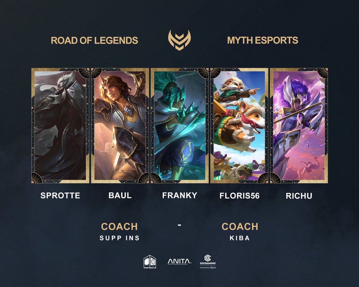 Myth Esports (@myth_nl) on Twitter photo We're honored to announce that the following team has joined us for the upcoming #LeagueOfLegends <a href="/RoadOfLegends/">TransIP Road Of Legends</a> split!
Time to show what they are capable of.😎 We're honored to announce that the following team has joined us for the upcoming #LeagueOfLegends <a href="/RoadOfLegends/">TransIP Road Of Legends</a> split!
Time to show what they are capable of.😎