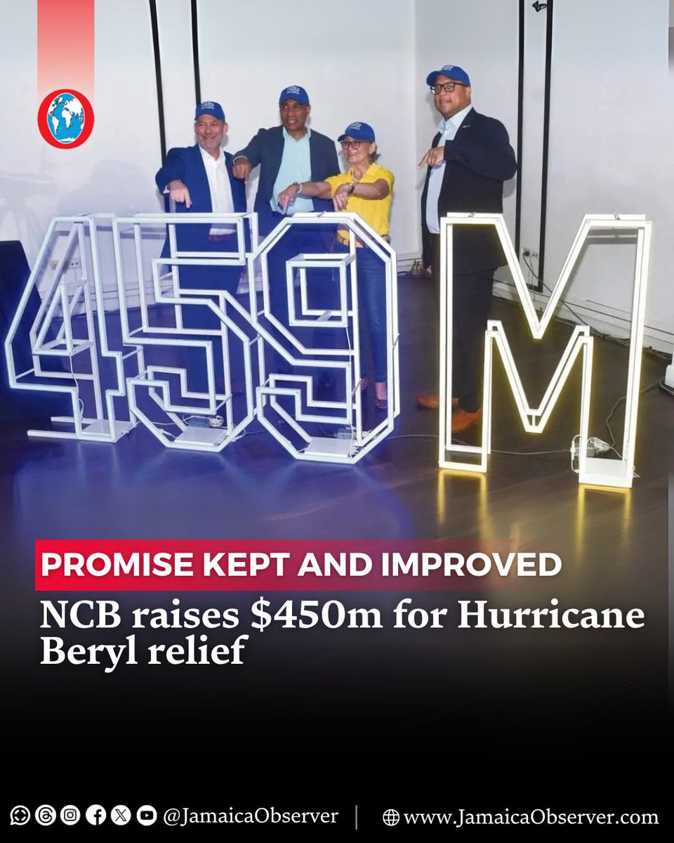 National Commercial Bank (NCB) on Thursday closed out its multimillion-dollar Hurricane Beryl disaster relief fund, calling it “one of the most ambitious recovery efforts we’ve ever led” while simultaneously launching its water, sanitation and hygiene (WASH) programme in