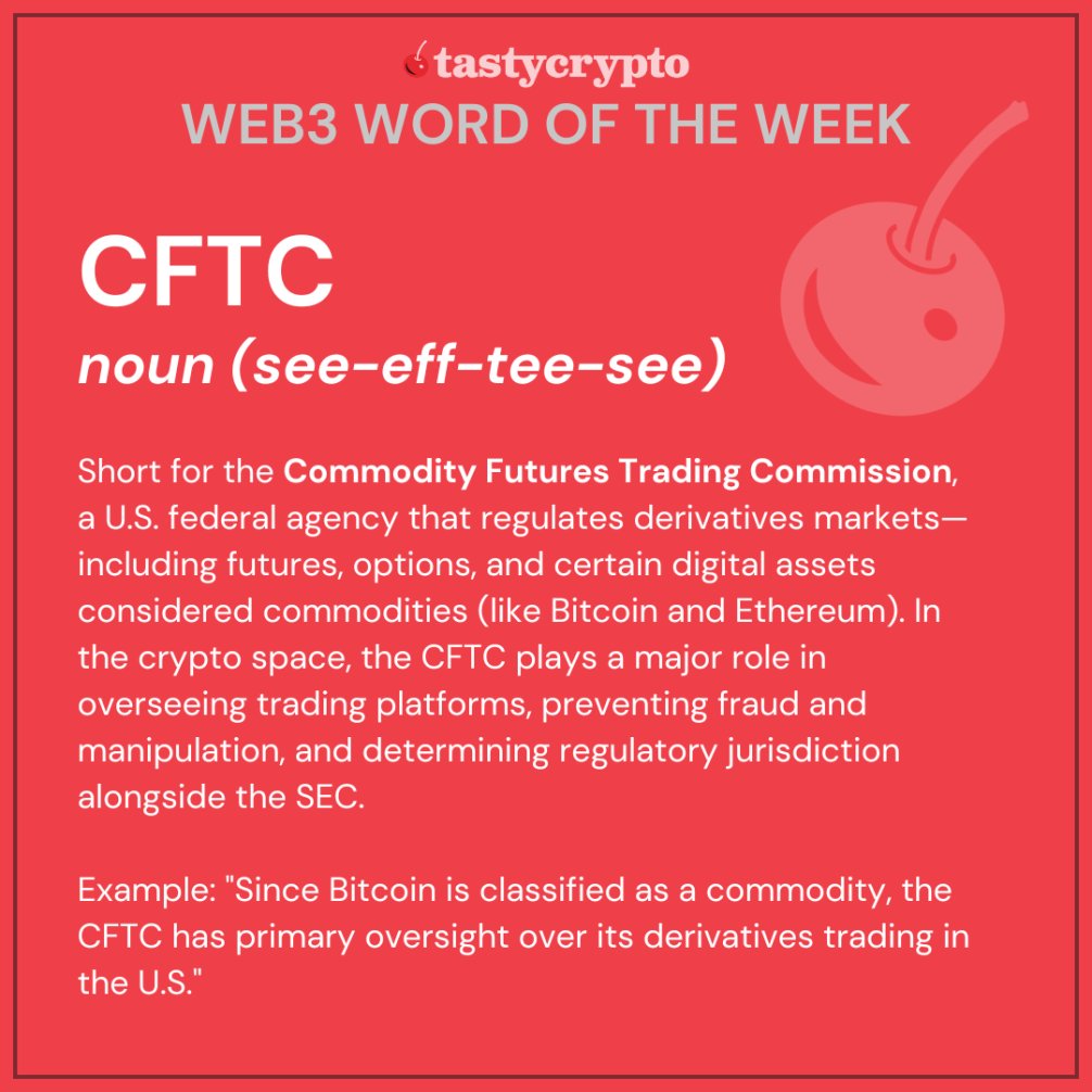 ⚖️ CLARITY Act = CFTC vs SEC gets a referee - Defines most crypto assets as  commodities, not securities - Gives the CFTC more power - Major W for  projects tired of “regulation by enforcement”