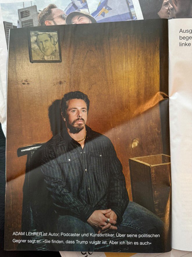 AdamLehrerSP's tweet image. Famous in Germany ? Thanks to @MarleneKnbloch for the fair questions, @zeitonline for the feature and Dina Livotsky for the nice portrait