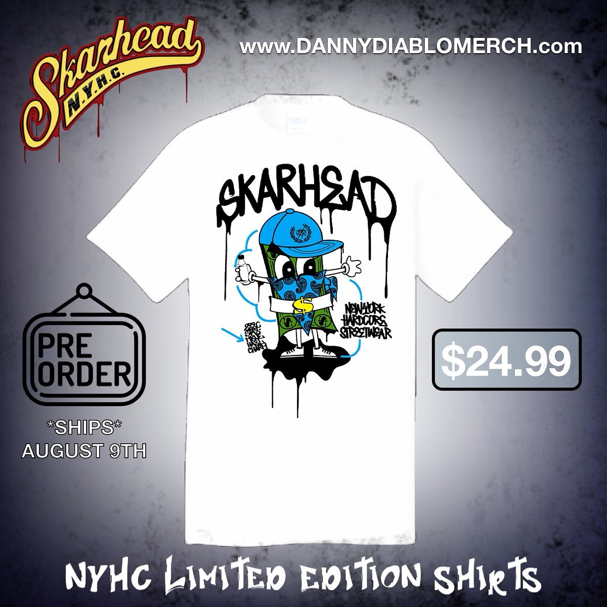 Force 5 Records (@force5records) on Twitter photo ✨NEW DROP✨
SKARHEAD AND NEW YORK HARDCORE STREETWEAR HAVE A NEW DESIGN!
Pre-order now! Limited Edition! Once these are gone, they are gone! 💨
L I N K 👇
dannydiablomerch.com/product-page/s…
<a href="/DannyDiablo/">DANNY DIABLO</a> ✨NEW DROP✨
SKARHEAD AND NEW YORK HARDCORE STREETWEAR HAVE A NEW DESIGN!
Pre-order now! Limited Edition! Once these are gone, they are gone! 💨
L I N K 👇
dannydiablomerch.com/product-page/s…
<a href="/DannyDiablo/">DANNY DIABLO</a>