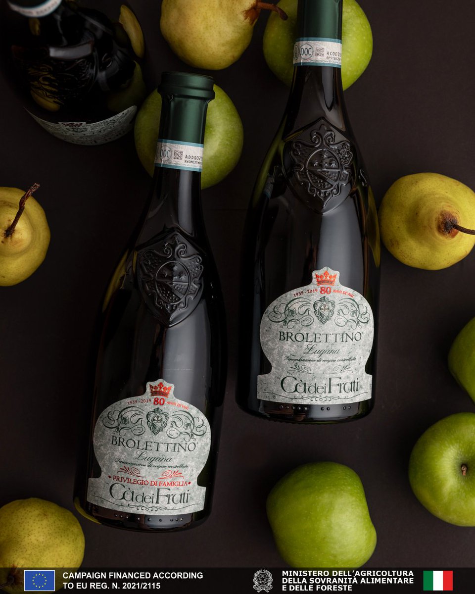 Apples and pears, meet your soulmate. Brolettino is all about balance: smooth yet vibrant, fruity yet mineral. Chill it, pour it, love it.

#CaDeiFrati #Brolettino #LuganaLovers