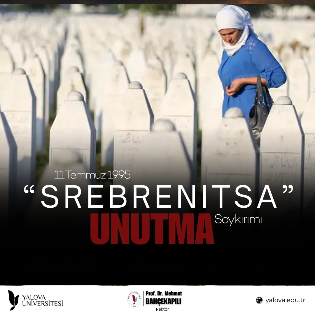 Yalova Üniversitesi (@universityalova) on Twitter photo 📅 11 Temmuz 1995
UNUTMADIK...
UNUTTURMAYACAĞIZ...
#Srebrenitsa #Unutmadık #11Temmuz
<a href="/mbahcekapili77/">Mehmet Bahçekapılı</a> 📅 11 Temmuz 1995
UNUTMADIK...
UNUTTURMAYACAĞIZ...
#Srebrenitsa #Unutmadık #11Temmuz
<a href="/mbahcekapili77/">Mehmet Bahçekapılı</a>