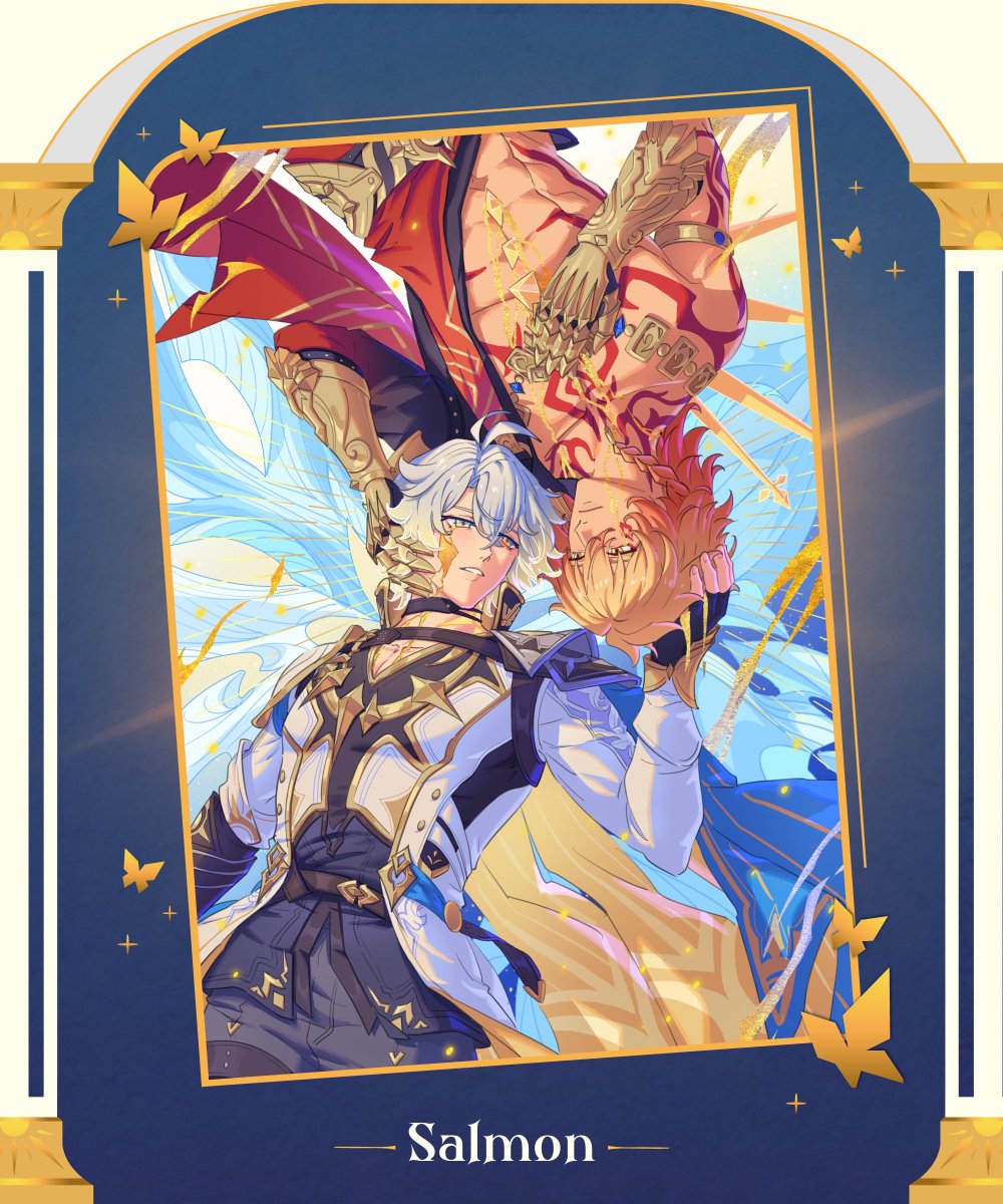 phaideizine's tweet image. 🌟 Artist Introduction ⊹₊ Salmon 🌟
Next up of our page artists is Salmon (@salmon4dinner)! This time it'll be them cooking up Phaidei... but I wonder, how would Mydei cook a salmon 🐟? With pomegranate? 🤔