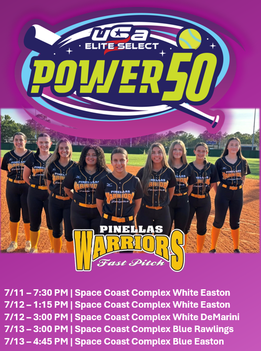 Victoria Staszak (@vstaszak2027_cf) on Twitter photo Schedule Drop 📣🔥
Locked in for the <a href="/USSSAFastpitch/">USSSA Fastpitch</a> Power 50 this weekend at Space Coast! Can’t wait to compete and see everyone there! Let’s go! 💪🥎
#Power50 #USSSA #BringTheEnergy #SoftballReady
<a href="/coachkelsid/">Kelsi Dunne Diaz</a> <a href="/AllyneClark/">Coach Al</a> <a href="/coachjp_ut/">Jeff Pegram</a> <a href="/CoachJaciDavis/">Jaci Davis</a> <a href="/CoachFoyeFDU/">Chris Foye</a> Schedule Drop 📣🔥
Locked in for the <a href="/USSSAFastpitch/">USSSA Fastpitch</a> Power 50 this weekend at Space Coast! Can’t wait to compete and see everyone there! Let’s go! 💪🥎
#Power50 #USSSA #BringTheEnergy #SoftballReady
<a href="/coachkelsid/">Kelsi Dunne Diaz</a> <a href="/AllyneClark/">Coach Al</a> <a href="/coachjp_ut/">Jeff Pegram</a> <a href="/CoachJaciDavis/">Jaci Davis</a> <a href="/CoachFoyeFDU/">Chris Foye</a>