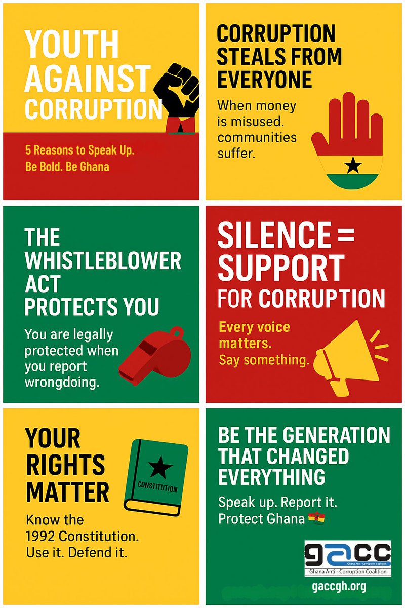 #GetInvolvedGH (@gacc_ghana) on Twitter photo #YouthAgainstCorruption
#AfricaAgainstCorruption
<a href="/AUABC_/">African Union Advisory Board Against Corruption</a> <a href="/HonEdemSenanu/">Hon. Edem Senanu</a> <a href="/uncaccoalition/">UNCAC Coalition</a> <a href="/tighana_/">TIGhana</a> <a href="/CDDGha/">CDD-Ghana</a> <a href="/PAC_Ghana/">Pledge Against Corruption Ghana</a> <a href="/CHRAJGHANA/">CHRAJ GHANA ⚖️</a> <a href="/nccegh/">#NCCEGHANA</a> <a href="/WeHateCorrupt/">YouthAgainstCorruption</a> <a href="/YOUTHAGAINSTC11/">YOUTH AGAINST CORRUPTION</a> #YouthAgainstCorruption
#AfricaAgainstCorruption
<a href="/AUABC_/">African Union Advisory Board Against Corruption</a> <a href="/HonEdemSenanu/">Hon. Edem Senanu</a> <a href="/uncaccoalition/">UNCAC Coalition</a> <a href="/tighana_/">TIGhana</a> <a href="/CDDGha/">CDD-Ghana</a> <a href="/PAC_Ghana/">Pledge Against Corruption Ghana</a> <a href="/CHRAJGHANA/">CHRAJ GHANA ⚖️</a> <a href="/nccegh/">#NCCEGHANA</a> <a href="/WeHateCorrupt/">YouthAgainstCorruption</a> <a href="/YOUTHAGAINSTC11/">YOUTH AGAINST CORRUPTION</a>