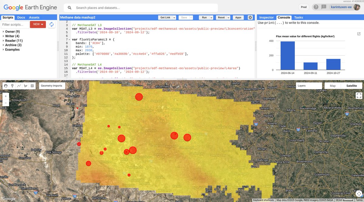 MethaneSAT's tweet image. The work to close the methane data gap continues.
Requests for MethaneSAT data surged last week. If you're working to cut methane, explore what’s already available.
📅 Latest release: June 30, incl scenes from U.S., Uzbekistan + China
Request access: docs.google.com/forms/d/e/1FAI…
