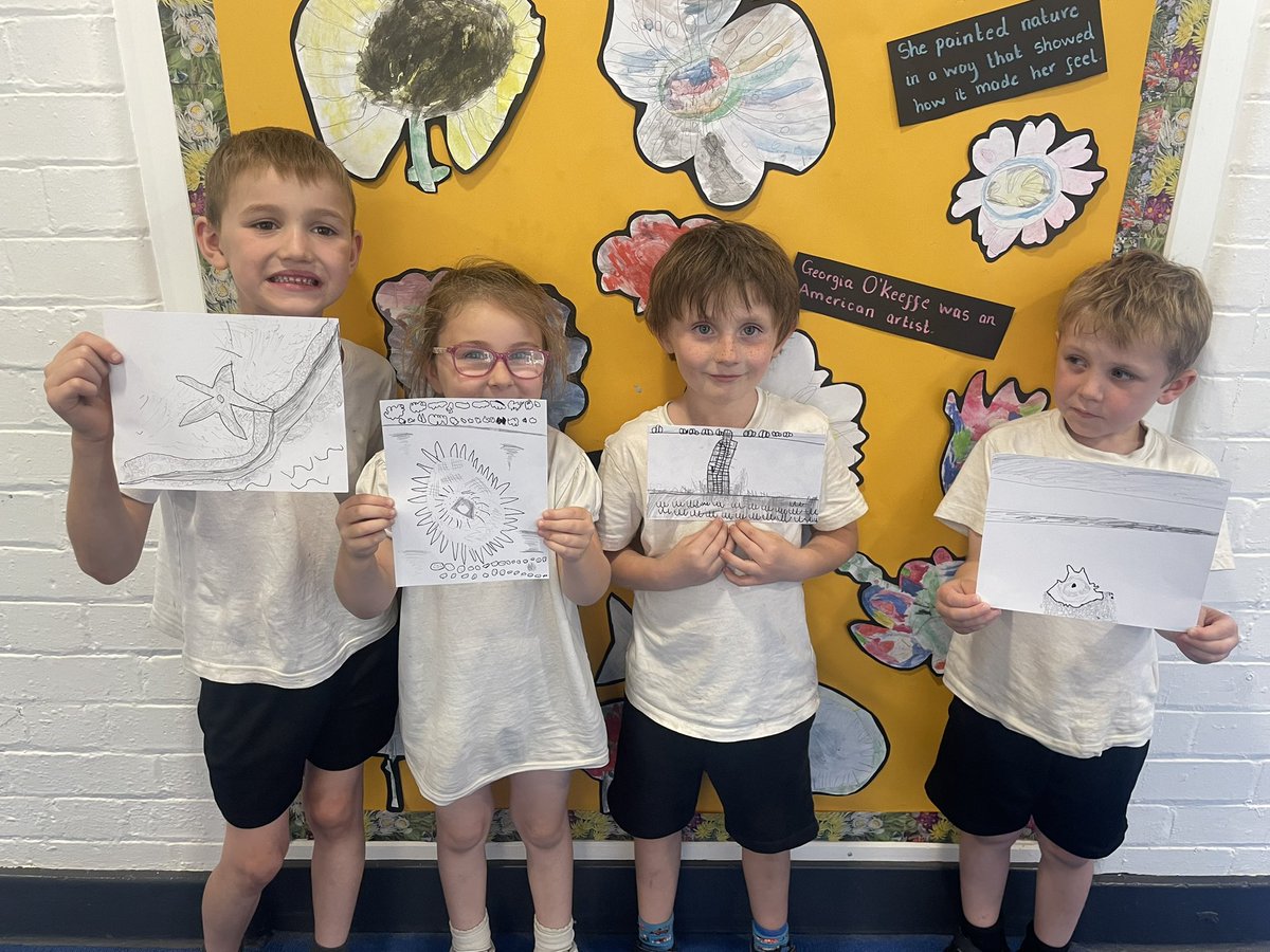 Goldfinch Class have worked hard on their final piece of art work - line drawing inspired by Jim Dine <a href="/NWATrust/">NWA_Trust</a>  #NWATWPAART