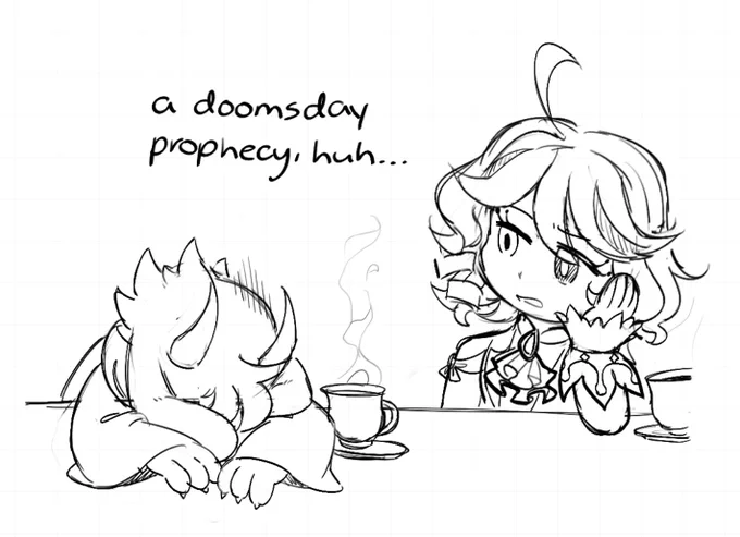 Ralsei and Furina would be friends I think… 