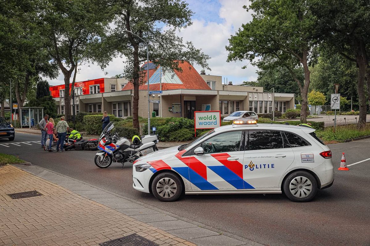 Fietster gewond bij aanrijding met scooterrijder