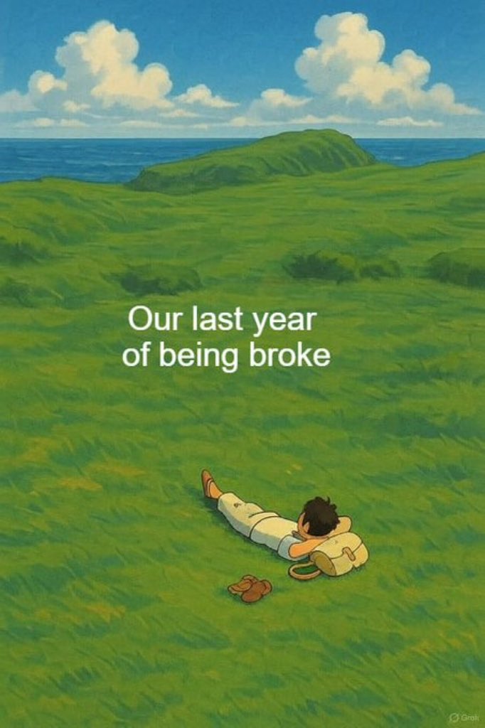 Is big difference between poor and broke. This year fr is the last mfk one being broke mfers out here.