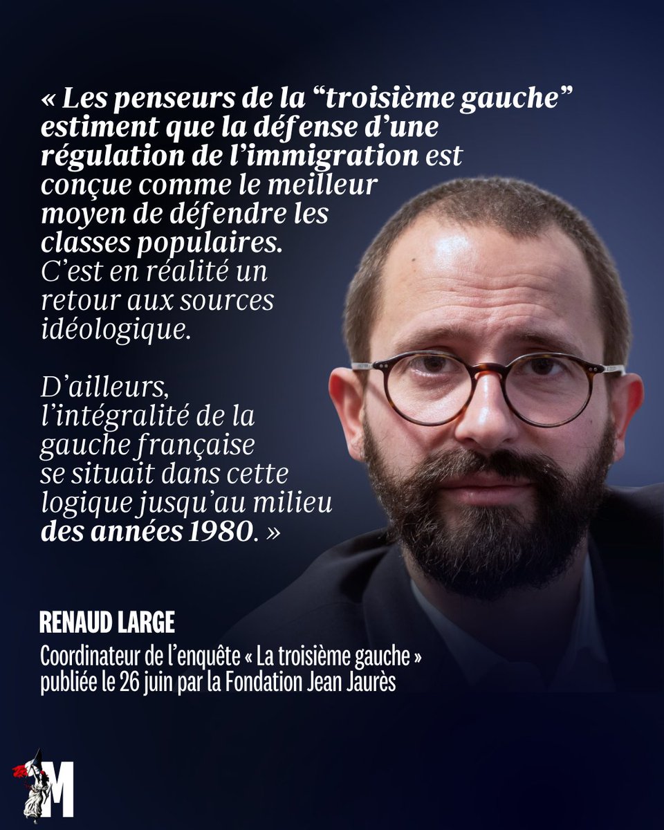 🟥 Expert associé à la Fondation Jean-Jaurès et coordinateur de l’enquête « La troisième gauche », parue le 26 juin, <a href="/renaudlarge/">renaud large</a>  détaille à « Marianne » les contours de cette nouvelle #gauche européenne et de son « tournant post-sociétal ».

🔗 Entretien réalisé par