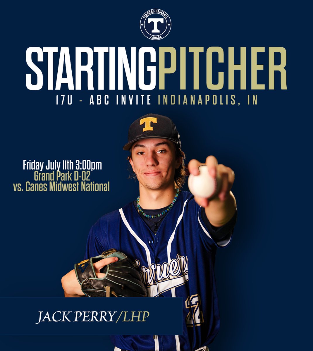 Terriers Baseball (@terrierteams) on Twitter photo 🚨Double Header Friday🚨
Game 1: Jack Perry takes the ball vs Canes Midwest National
The ABC Invite <a href="/Bullpenevents/">Bullpen Tournaments</a> in Indianapolis, IN
Director of Player Development: <a href="/RealSchaef/">Shawn Schaefer</a>
#terriers #bullpentournaments #uncommitted 🚨Double Header Friday🚨
Game 1: Jack Perry takes the ball vs Canes Midwest National
The ABC Invite <a href="/Bullpenevents/">Bullpen Tournaments</a> in Indianapolis, IN
Director of Player Development: <a href="/RealSchaef/">Shawn Schaefer</a>
#terriers #bullpentournaments #uncommitted