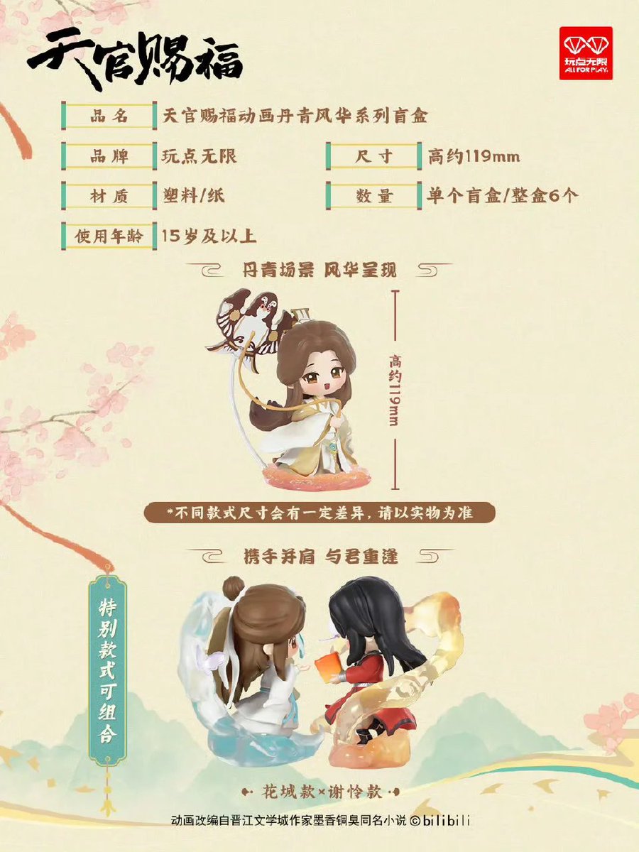 cqlderivs's tweet image. NEW ‼️‼️❣️
Buy a whole box and you will get an extra character. Limited to 999 pieces across all channels
--Height: about 119mm
#TGCF