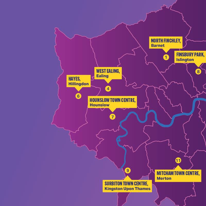 JulesPipe's tweet image. Today @MayorofLondon announced new investment of £600,000 to boost 12 high streets across the capital and support local economies. The High Streets Place Labs funding is part of the Mayor’s manifesto commitment to protect, restore and improve London’s high streets.