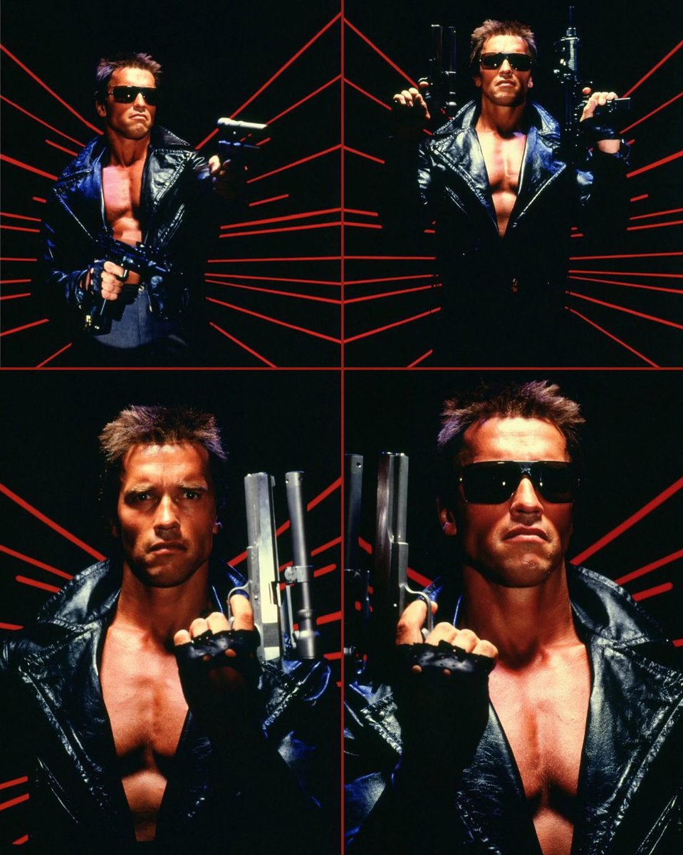 BobaFettANHSE's tweet image. #theterminator photo shoot 1984