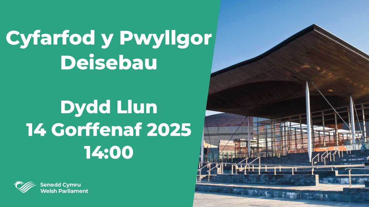 🗓️ Heddiw bydd y Pwyllgor #Deisebau yn cyfarfod i drafod amrywiaeth o ddeisebau newydd a deisebau sydd wedi’u diweddaru. 

📖Darllenwch yr agenda a'r papurau cyhoeddus ar gyfer y cyfarfod yma: busnes.senedd.cymru/ieListDocument…