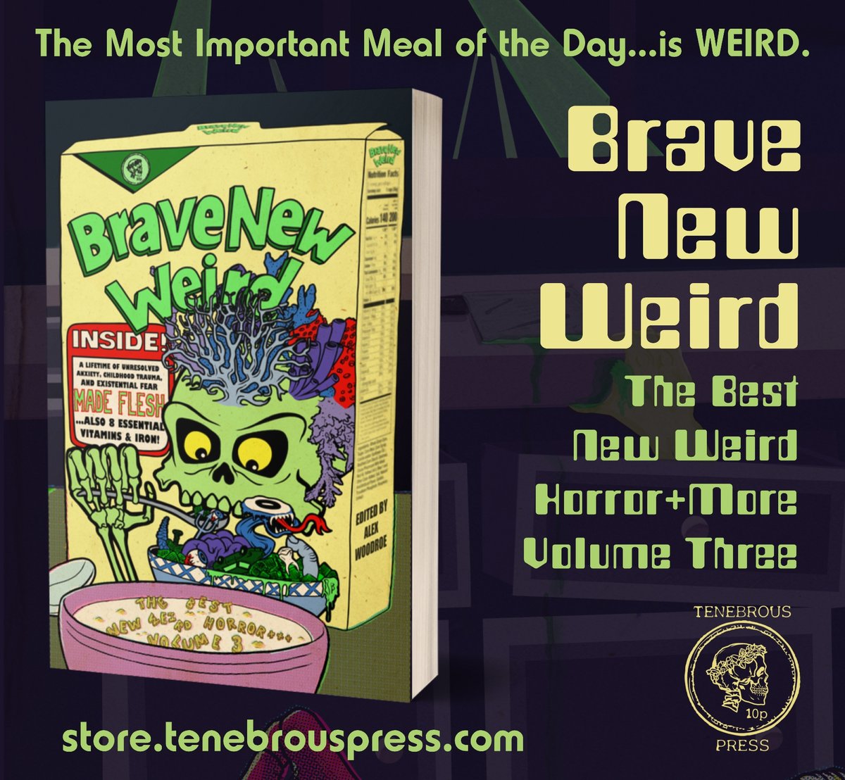 CosmicHorrorMo's tweet image. We love a good indie best of antho.
A handful of CHM alums are in Tenebrous Press' BRAVE NEW WEIRD! Grab a copy here: bit.ly/44eMtfs