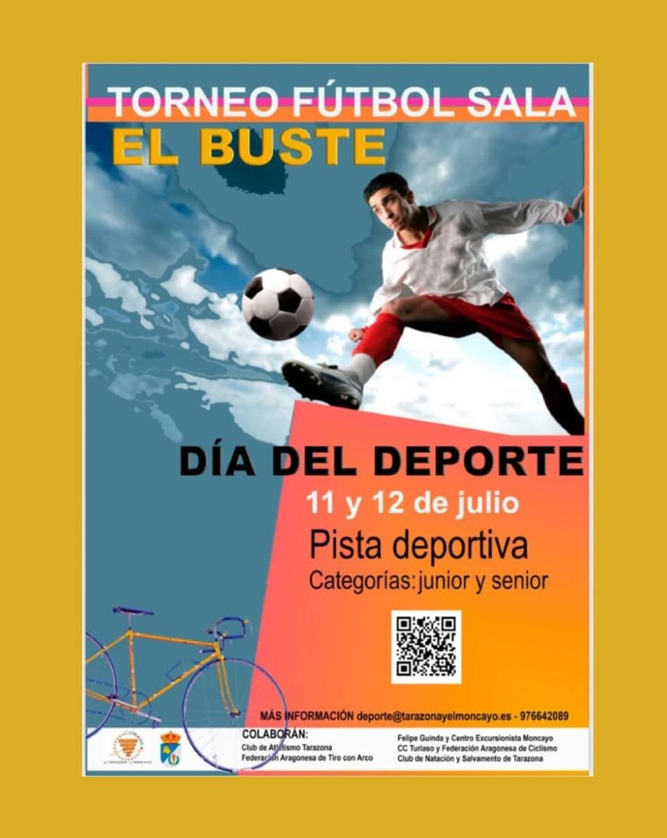 Rueda de prensa de presentación del "Día del Deporte en El Buste", a cargo de Pablo Escribano, concejal de Deportes del Ayto de Tarazona y Consejero de Deportes de la Comarca de Tarazona y El Moncayo, y el alcalde de El Buste, José Ángel Villalba youtu.be/nu8WdaxGVVE?t=…