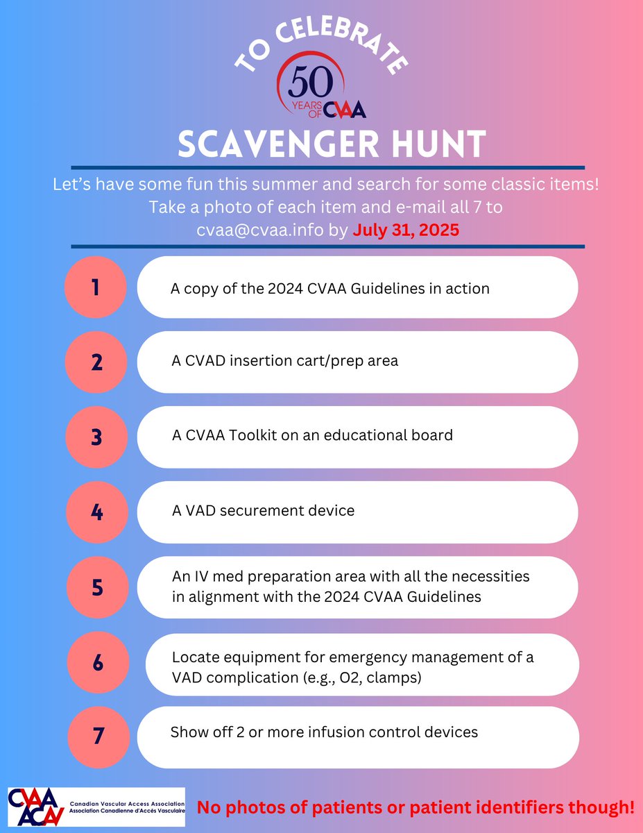 You have until July 31 to submit your photos for the July Scavenger Hunt. Here is an example of #7
cvaa.info/en/news-events…