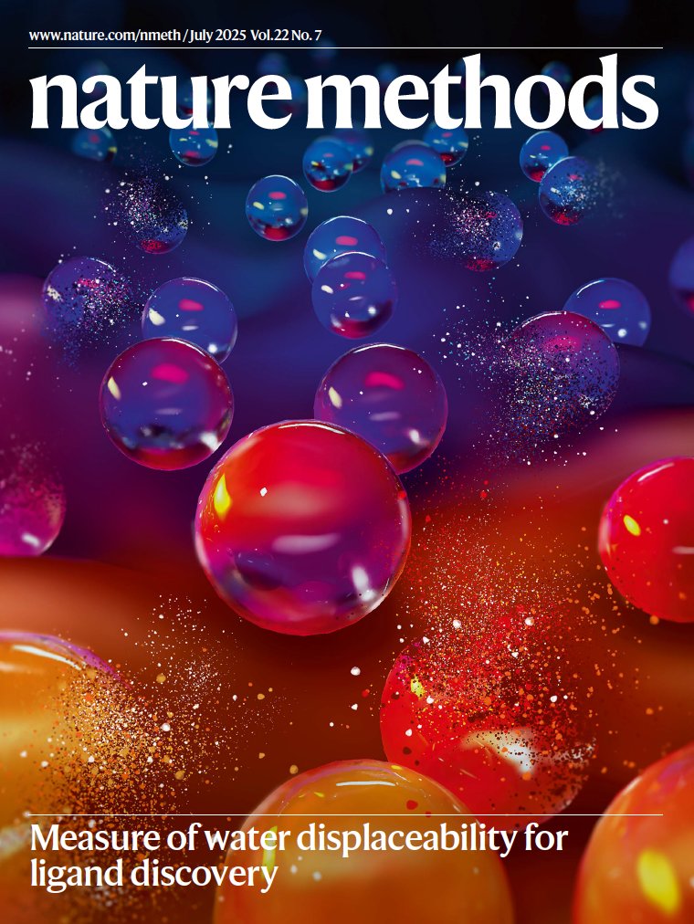 naturemethods's tweet image. Our July issue is live!
nature.com/nmeth/volumes/…
On the cover, a method for predicting water molecules that are more or less displaceable by temperature or ligands provides a roadmap for ligand discovery.
Art by Madison Rice @StJudeResearch
Paper here: nature.com/articles/s4159…