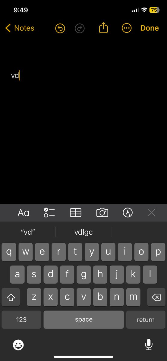 was trying to type the word video and accidentally did vd and an artifact came up on my keyboard