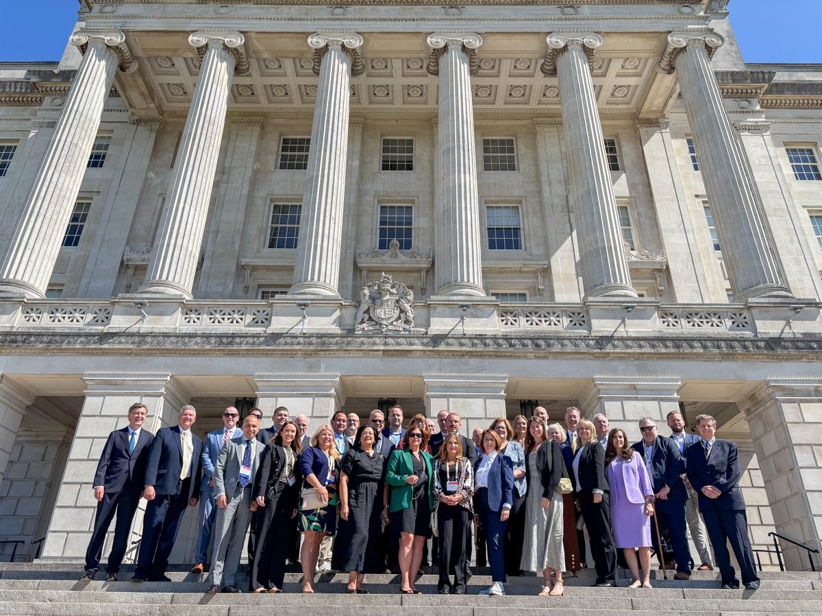 niassembly's tweet image. Our Deputy Speaker, Dr Steve Aiken OBE was pleased to welcome members of @NCSLorg to Parliament Buildings today as part of their trip to Northern Ireland. Their overall visit is being hosted by @SenatorMarkDaly, Chair of the Senate of Ireland.