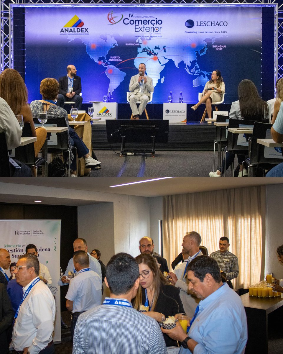 👀¿Sabías que el Eje Cafetero exportó más de USD$81 millones al Reino de los Países Bajos en 2024?

💡Nuestro Director participó en el IV Foro Empresarial de Comercio Exterior Eje Cafetero, liderado por <a href="/AnaldexColombia/">Analdex Colombia</a>.

🔗Encuentra aquí los detalles: linkedin.com/feed/update/ur…