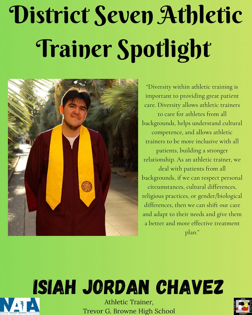Isiah Chavez comes from Albuquerque, New Mexico, and is a first-generation student graduating from Arizona State University with a Bachelor's in Sports Science and Performance, then received their Master's in Athletic Training at Northern Arizona University in 2025.
Throughout