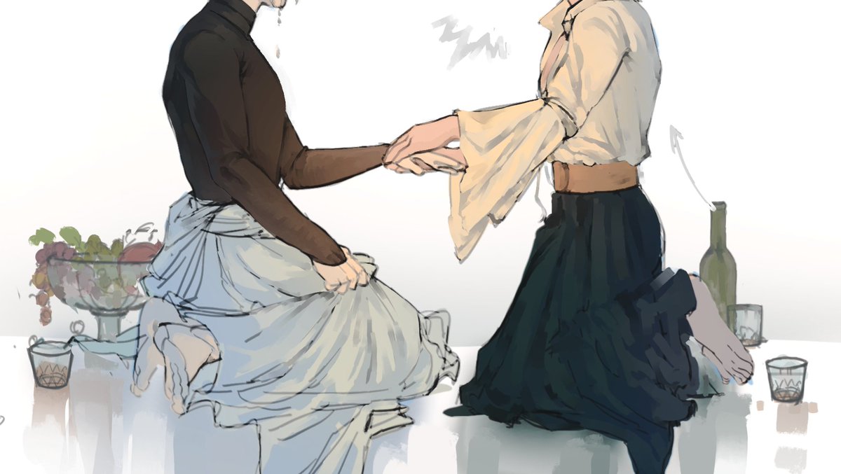 this one was for the "drunken confessions" prompt buuut I don't like it, so I'm leaving it as is

#Δ帽子 #witchhatatelier #OrufreyWeek2025