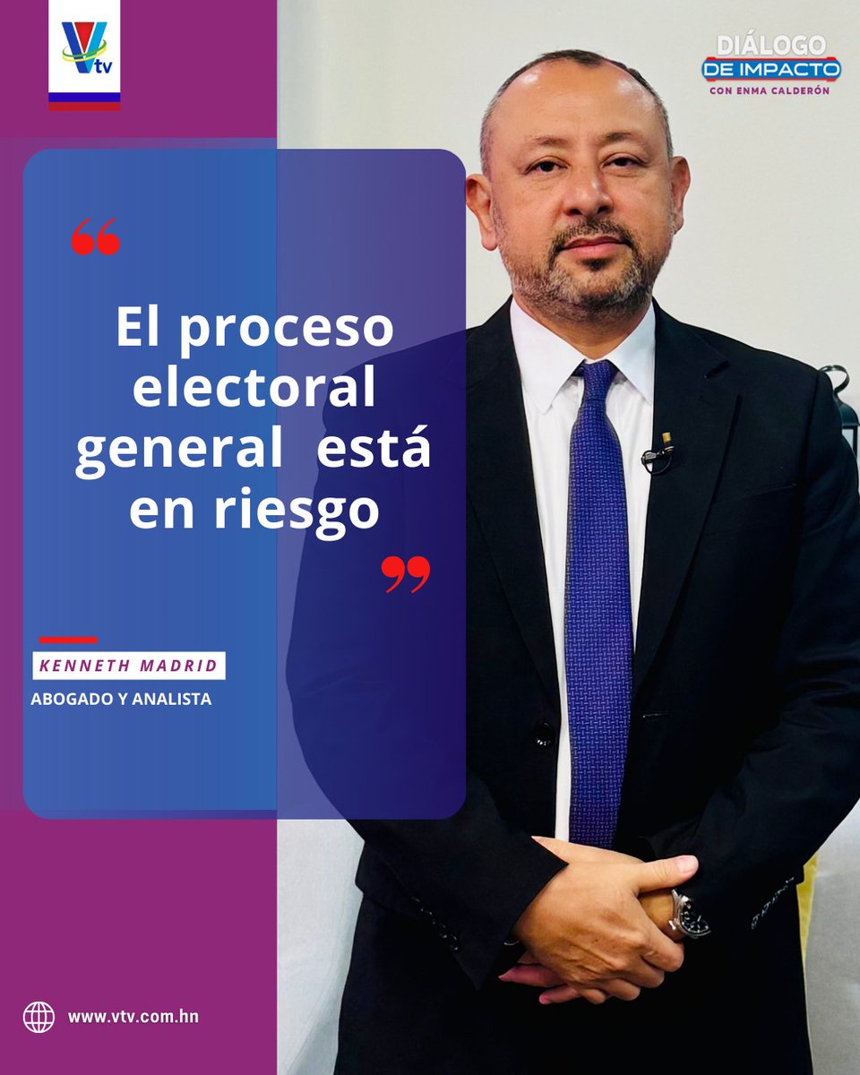 🔴 #DiálogodeImpacto🔵 El proceso electoral general del 30 de noviembre está en riesgo, advirtió el abogado y analista, Kenneth Madrid.

#Envivo por #VTVsomostodos.

Envíe su opinión al Whatsapp +504 3182-5600.

¡Conéctese con nosotros!
📺 vtv.com.hn