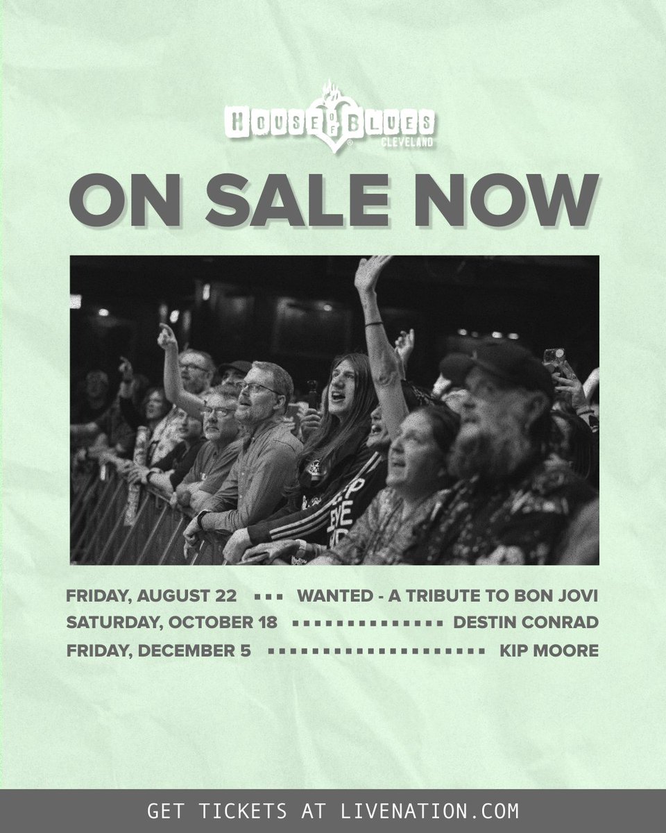 ON SALE NOW! 🔥

🎵 Wanted:  A Tribute To Bon Jovi - Friday, August 22
🎵 Destin Conrad - Saturday, October 18
🎵 <a href="/KipMooreMusic/">Kip Moore</a> - Friday, December 5

🎫 Grab tickets at livemu.sc/3o7kM5R