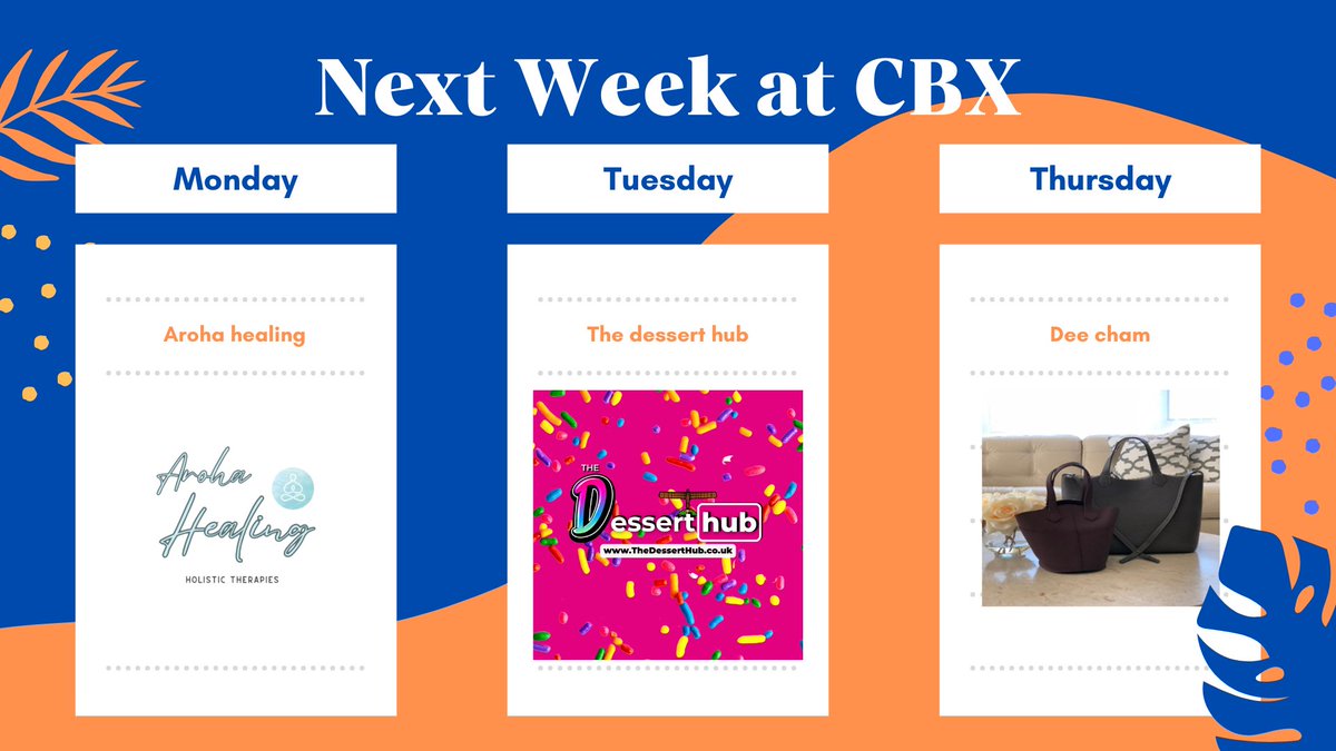 Take a look at who we have visiting next week!