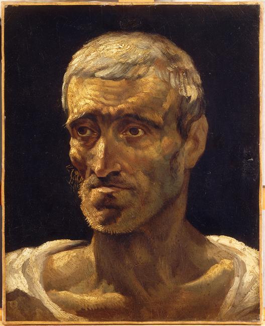 artistgericault's tweet image. Head of a Shipwrecked Man (study for the Raft of Medusa)