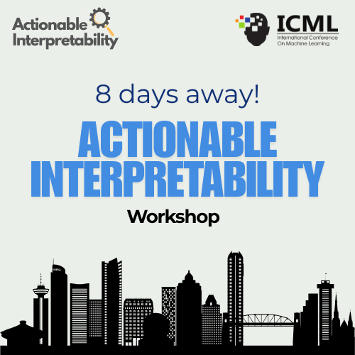 Hadas Orgad (@orgadhadas) on Twitter photo Started packing for #ICML2025? We're already excited for the <a href="/ActInterp/">Actionable Interpretability Workshop ICML2025</a> workshop! Only 8 days away.
Confirmed keynotes: <a href="/_beenkim/">Been Kim</a>, <a href="/cogconfluence/">Sarah Schwettmann</a>, <a href="/ByronWallace/">Byron Wallace</a> and <a href="/RICEric22/">Eric Wong</a>.
Schedule is out. Plan to join us π Started packing for #ICML2025? We're already excited for the <a href="/ActInterp/">Actionable Interpretability Workshop ICML2025</a> workshop! Only 8 days away.
Confirmed keynotes: <a href="/_beenkim/">Been Kim</a>, <a href="/cogconfluence/">Sarah Schwettmann</a>, <a href="/ByronWallace/">Byron Wallace</a> and <a href="/RICEric22/">Eric Wong</a>.
Schedule is out. Plan to join us π