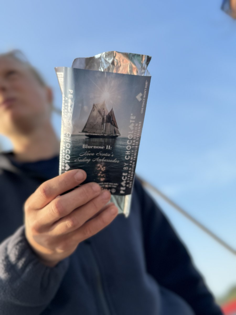 SailBluenoseII's tweet image. Our favourite travel snack on board? Peace by Chocolate's Bluenose II bar.
With dark chocolate, sea salt and almonds, it's the perfect snack for sailors and landlubbers alike.
Available online or in store: loom.ly/svJgoYk