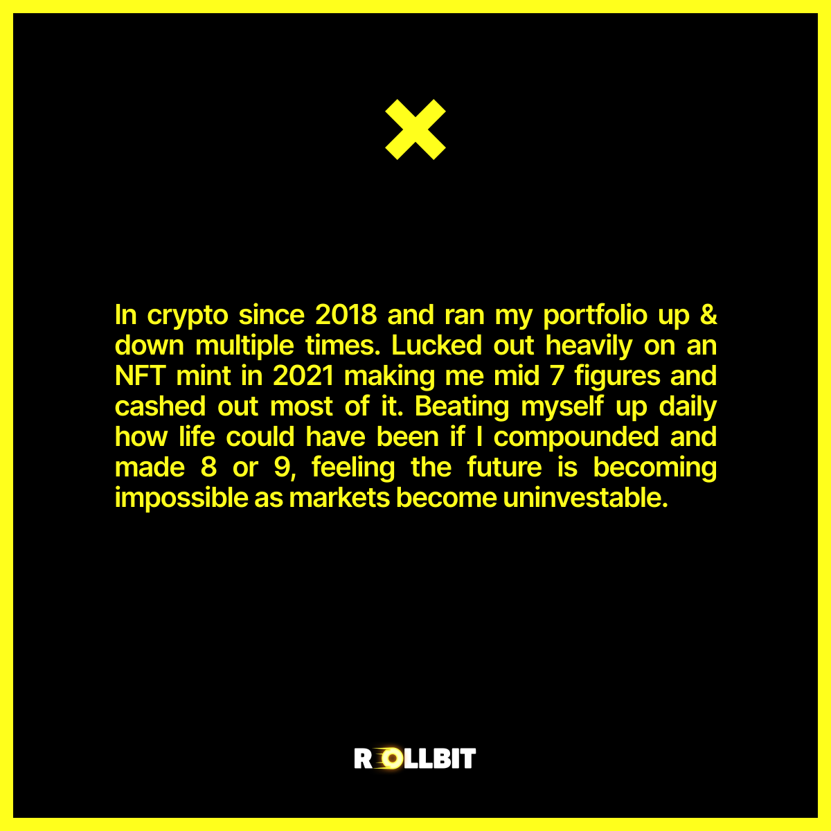 Feeling the future is becoming impossible as markets become uninvestable.
