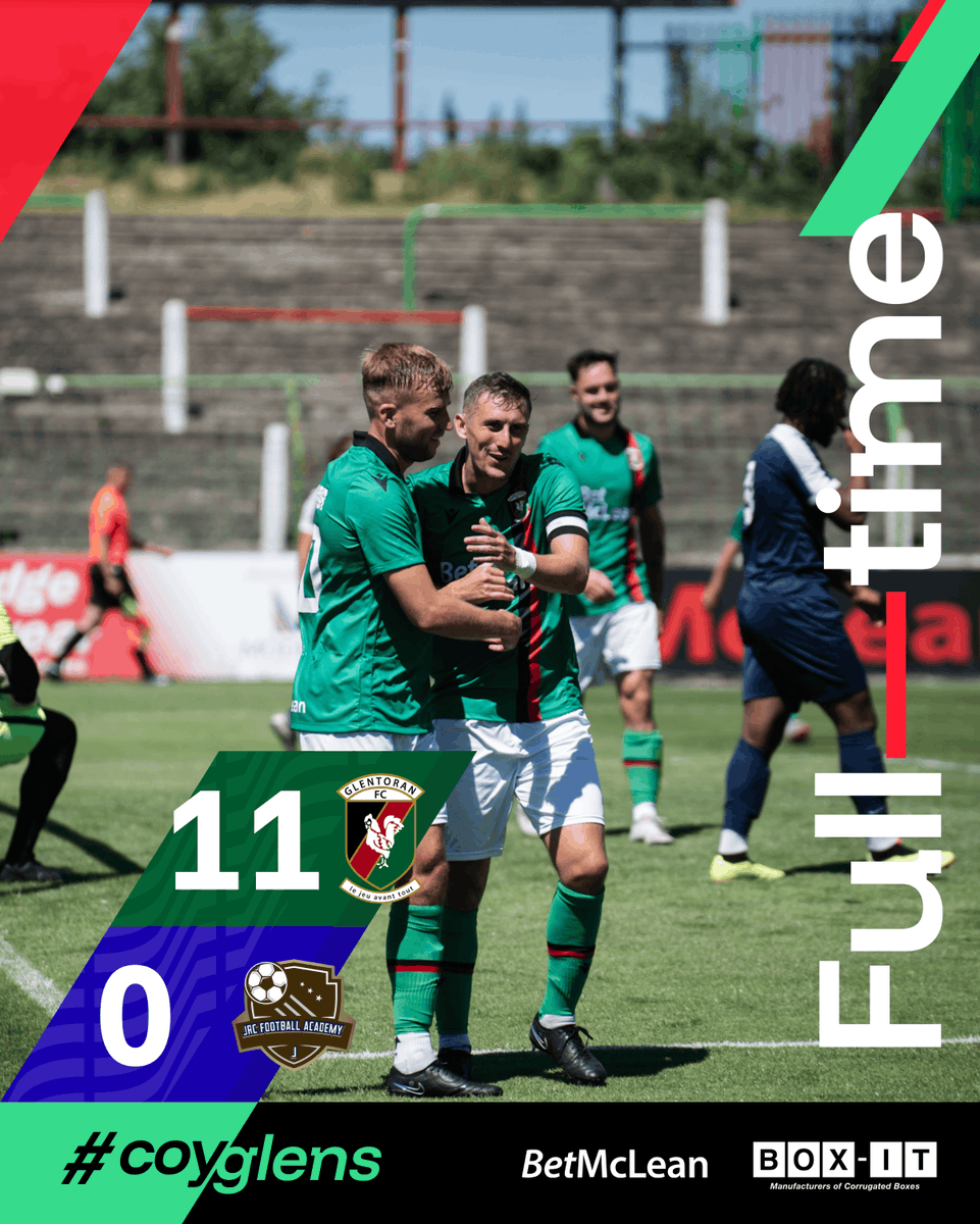 Glentoran's tweet photo. 𝗙𝘂𝗹𝗹 𝗧𝗶𝗺𝗲

It's all over at the BetMcLean Oval.

#COYGlens https://t.co/yGayK8mdhb