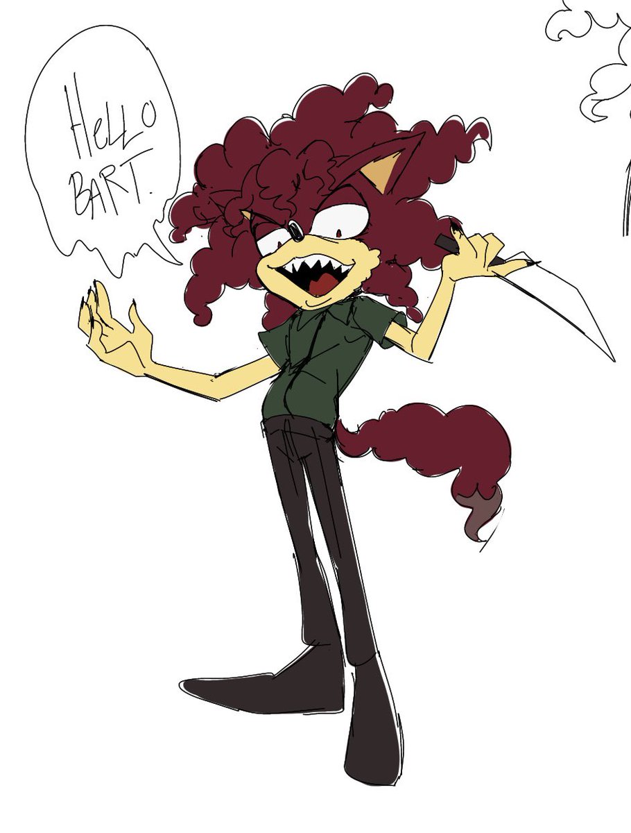 achyangxx's tweet image. these are from a bit ago but I drew Bob as a sonic character, I think hed be a fox :3 #thesimpsons #sideshowbob