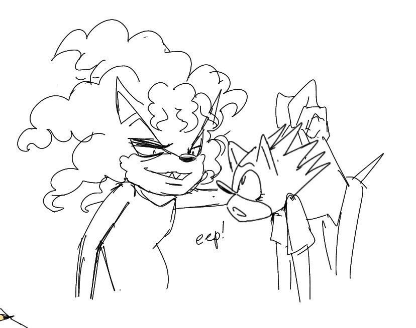 achyangxx's tweet image. these are from a bit ago but I drew Bob as a sonic character, I think hed be a fox :3 #thesimpsons #sideshowbob