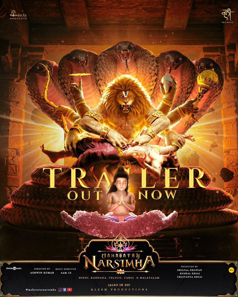 MumbaiTimes (@mumbaitimesmt) on Twitter photo Rarely does mythology meet such stunning storytelling. The #MahavatarNarsimha trailer is a milestone for Indian cinema.📽️
#FaithWillRoar @vkiragandur <a href="/hombalefilms/">Hombale Films</a> <a href="/chaluvegowda/">Chaluvegowda HN / ಚೆಲುವೇಗೌಡ ಹೆಚ್. ಎನ್</a> @kleemproductions @shilpa.ashwin <a href="/ashwin/">Ashwin Krishnan</a>.kleem <a href="/SamCSmusic/">𝐒𝐀𝐌 𝐂 𝐒</a> Rarely does mythology meet such stunning storytelling. The #MahavatarNarsimha trailer is a milestone for Indian cinema.📽️
#FaithWillRoar @vkiragandur <a href="/hombalefilms/">Hombale Films</a> <a href="/chaluvegowda/">Chaluvegowda HN / ಚೆಲುವೇಗೌಡ ಹೆಚ್. ಎನ್</a> @kleemproductions @shilpa.ashwin <a href="/ashwin/">Ashwin Krishnan</a>.kleem <a href="/SamCSmusic/">𝐒𝐀𝐌 𝐂 𝐒</a>