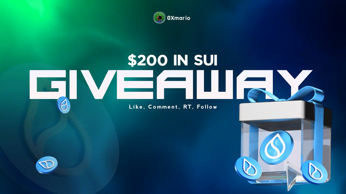 x0mario's tweet image. A quick one...

Valid for 48hrs..

Task:
✅ Follow @x0mario 
✅ Like and rt
✅ Drop Sui wallet 

4winners....