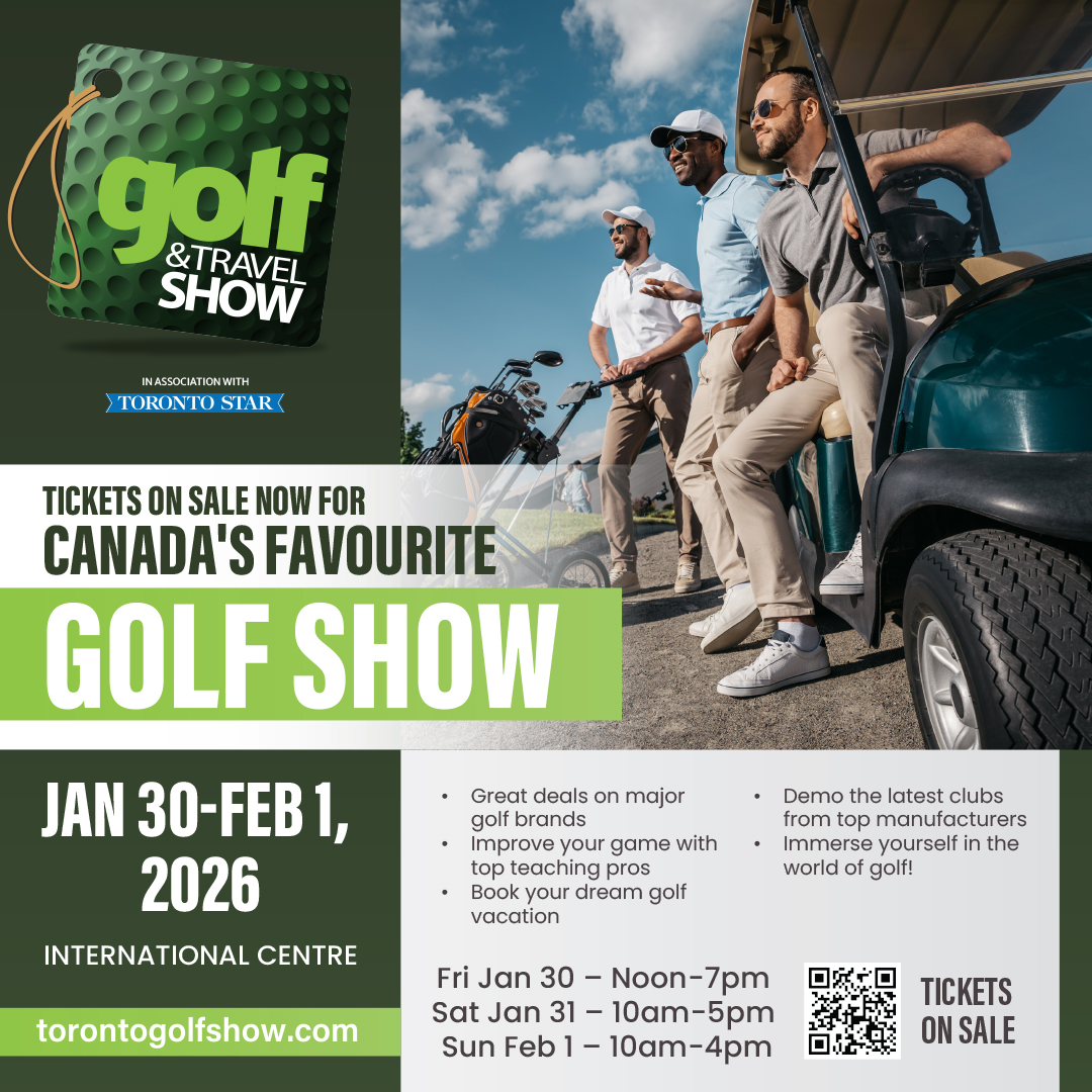🏌️‍♂️ Save the Date! ⛳️
The Toronto Golf &amp; Travel Show returns January 30-31, February 1, 2026! Whether you're a pro or just starting, this is the event you won't want to miss.

Tickets on sale now! torontogolfshow.com/tickets/